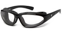 [F140540] Modelo BORA de AIRSHIELD (Noire Brillante, Verres Blancs sans correction)