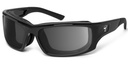 [F260541] Modelo PANHEAD de AIRSHIELD (Noire Brillante, Verres Gris sans correction)